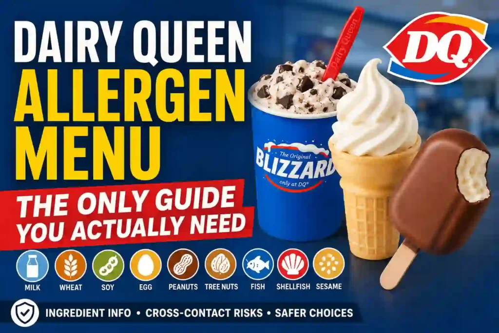 Dairy Queen Allergen Menu